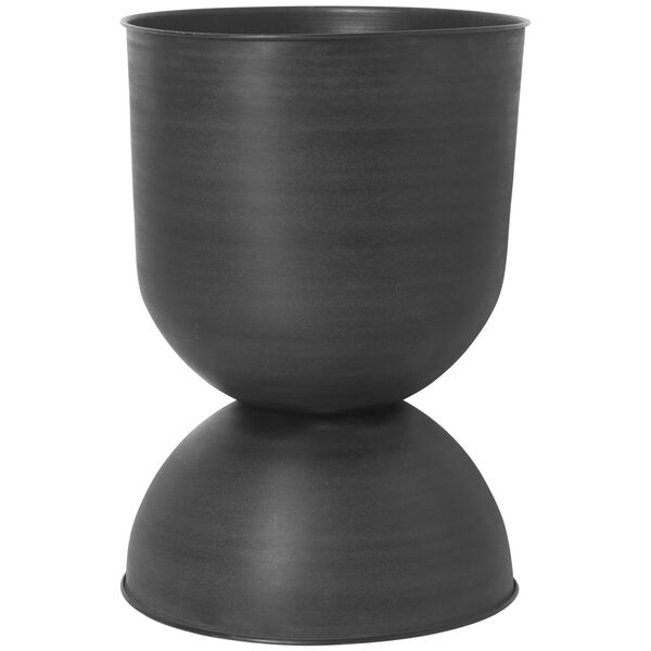 Hourglass Potte Large Sort/Mørk Grå