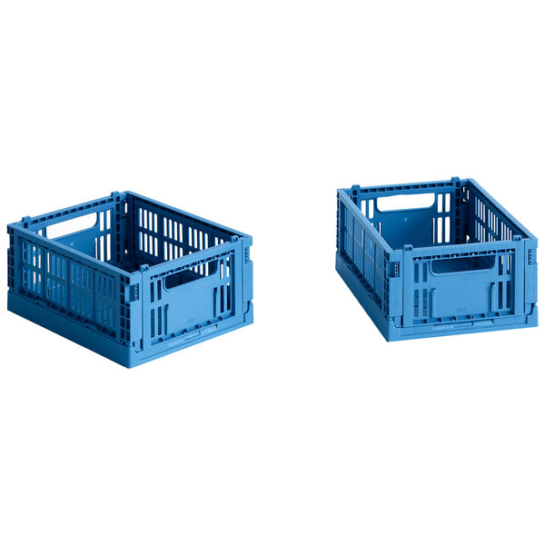 Colour Crate Mini Set of 2 Blush Opbevaringskasser Mini 2-pak Electric Blue