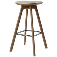 Pauline Barstol 75 cm Oljet Eik / Skinn Oyster
