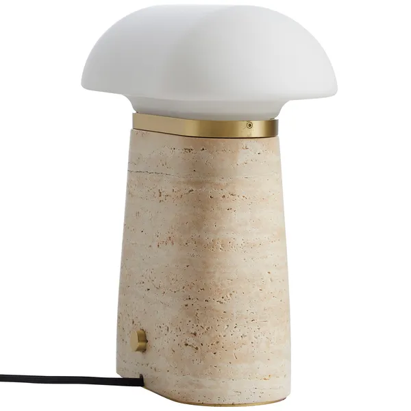 Nova Bordlampe Ivory Travertin