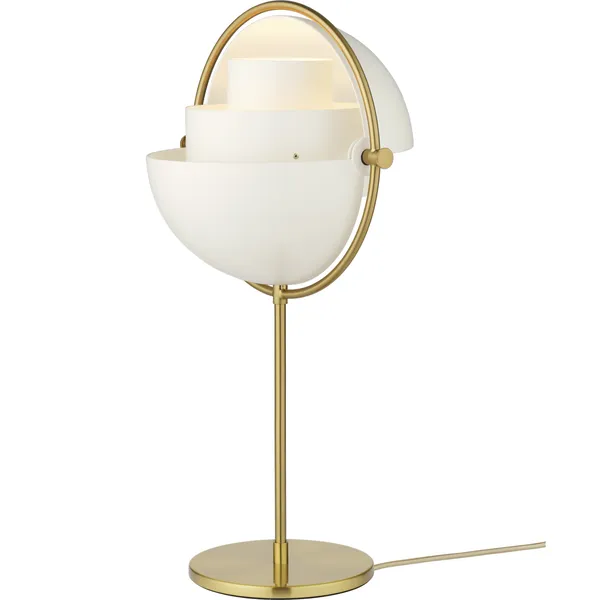 Multi-Lite Bordslampa Brass / Vit