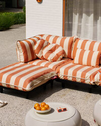 Paletti Höger hörnmodul Orange / Creme