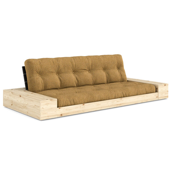 Base Sofa Bed With Storage Black Night / Golden Ochre