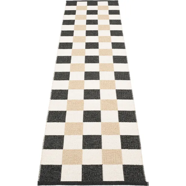 Pix Tæppe Sort / Vanilje / Beige 70x300 cm
