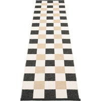 Pix Tæppe Sort / Vanilje / Beige 70x300 cm