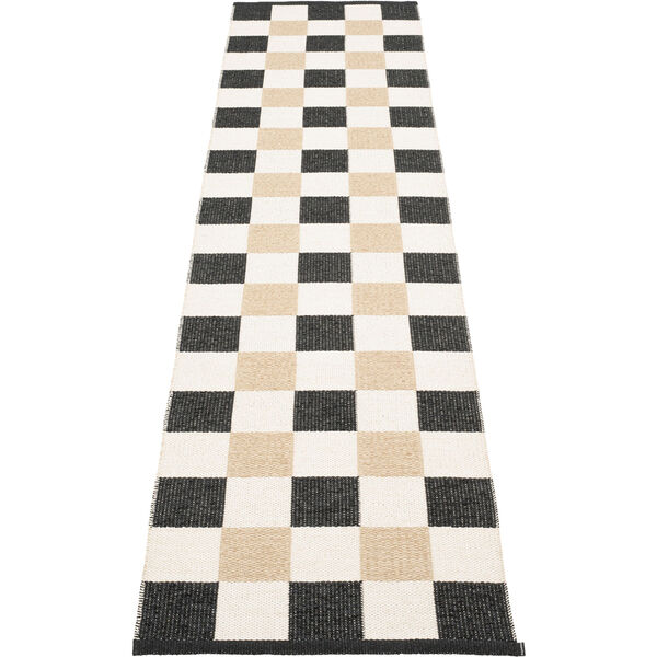 Pix Teppe Svart / Vanilla / Beige 70x300 cm