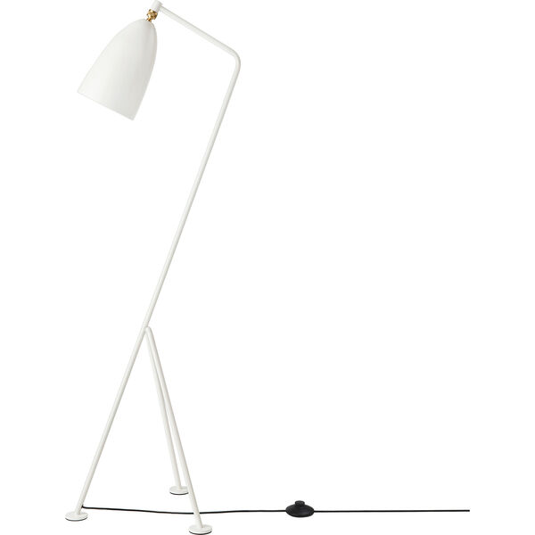 Gräshoppa Gulvlampe Glossy Alabaster White