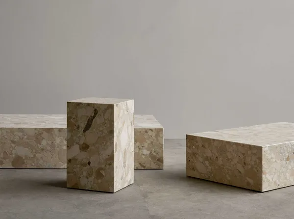 Plinth Low Sofabord 100x60 cm Kunis Breccia Marmor