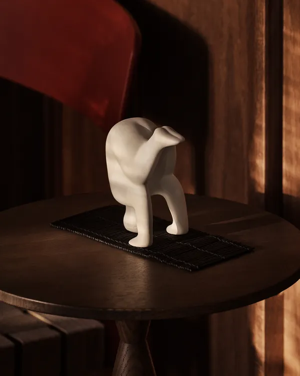 Yoga Skulptur no 4 Lysegrå