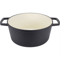 Gjutjärnsgryta 5 L Mattsvart