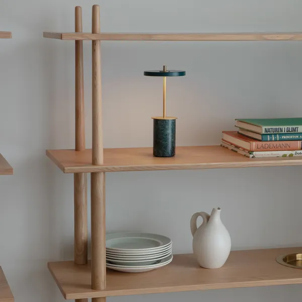 Asteria Move Mini Pöytävalaisin Kannettava Green Marble