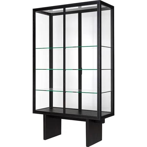 Private Vitriini 110x45x191 cm Brown Black Petsattu Tammi