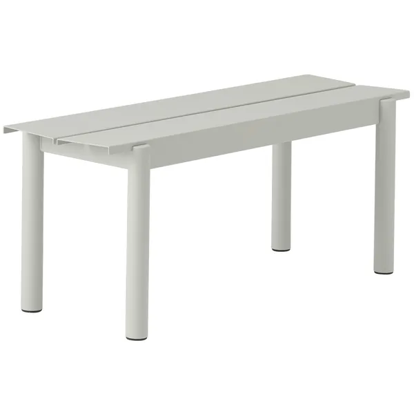 Linear Benk Stål 110 cm Grå