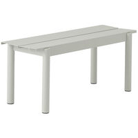 Linear Benk Stål 110 cm Grå