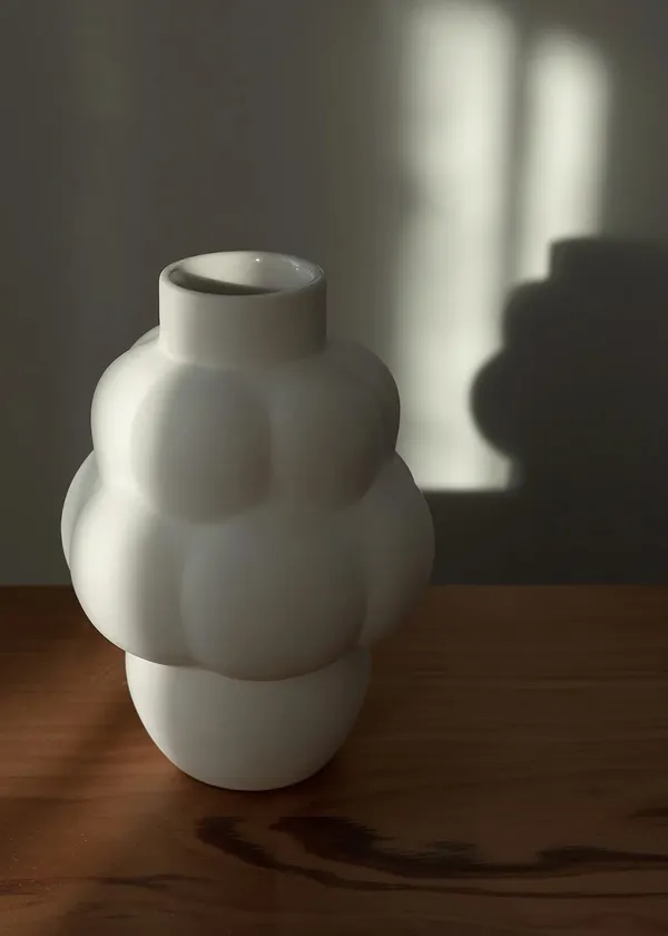 Balloon 04 Vase Petit Raw White