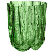 Crackle Vase 121 mm Mørkegrønn