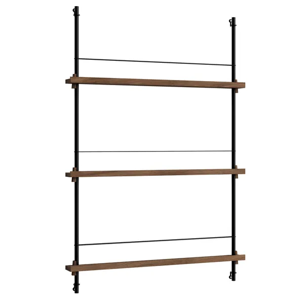 Magazine Hylly 85x123 cm Savustettu Tammi/Musta