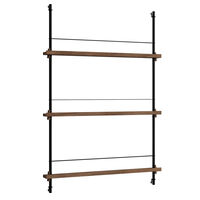 Magazine Hylly 85x123 cm Savustettu Tammi/Musta