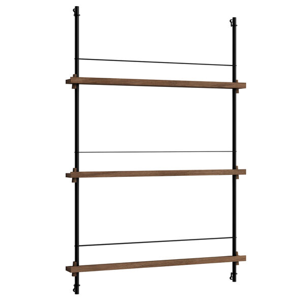 Magazine Hylle 85x123 cm Røkt Eik/Sort