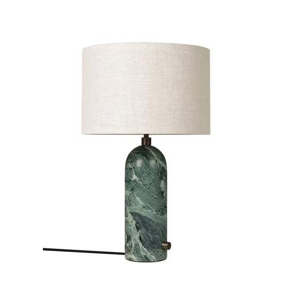 Gravity Table Lamp Small Emerald / Canvas