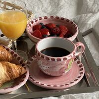 Amalfi Cappuccinokopp Med Fat Rosa