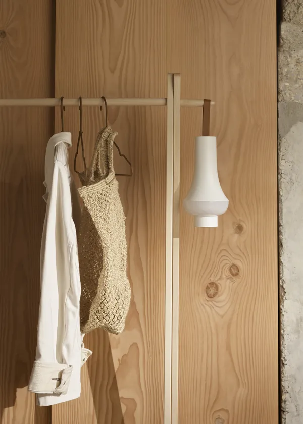 Tomoshi Bordlampe Bærbar Hvit