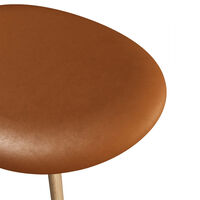 Slab Ottoman Naturlig / Leather Cognac