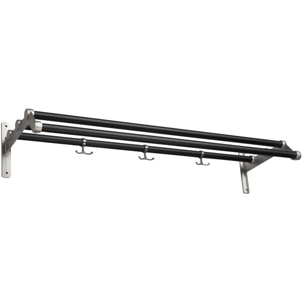 Nostalgi 291 Hattehylde 100 cm Aluminium / Sort