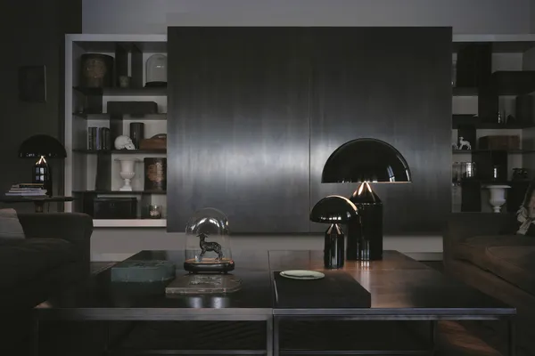 Atollo 239 Bordlampe 50 cm Sort