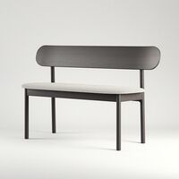 Elephant Bänk Smoked Oak / White Boucle