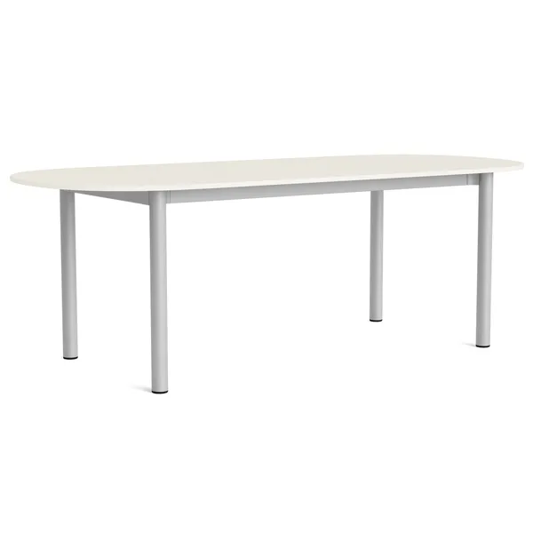 Annex Bord Oval 95x220 cm Aluminium / Cotton Cream