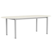 Annex Bord Oval 95x220 cm Aluminium / Cotton Cream
