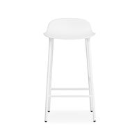 Form Barstol 75cm Hvid/Stål