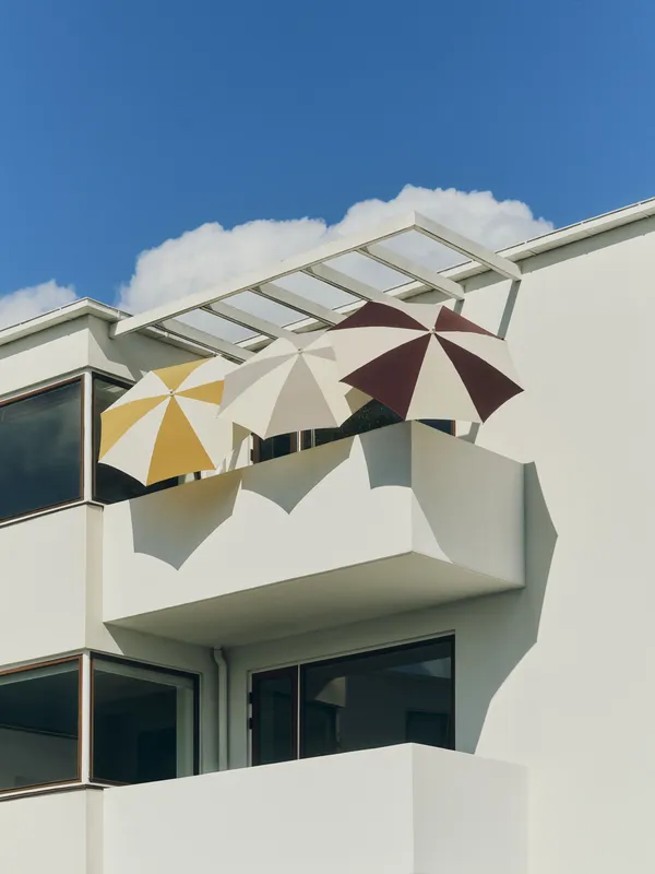 Terrazza Parasol Octagon Off-white / Burgundy