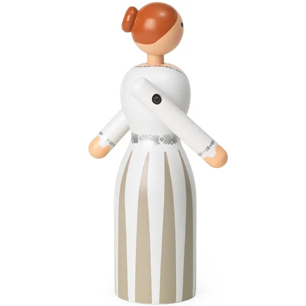 Bride Trefigur H12 cm Hvit