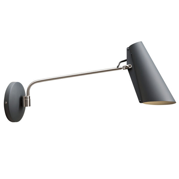 Birdy Swing Vegglampe Grå/Stål