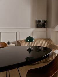 Panthella 160 Bordlampe Bærbar V3 Original Opal Green