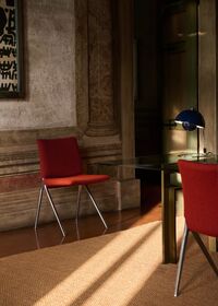 Flowerpot VP4 Bordlampe Steel Blue