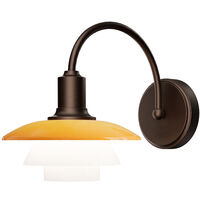 PH 2/2 Væglampe Hardwired Centenary Edition Amber / Opal White
