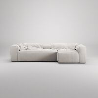 Grand 4-Seter Sofa Divan Høyre Moon White