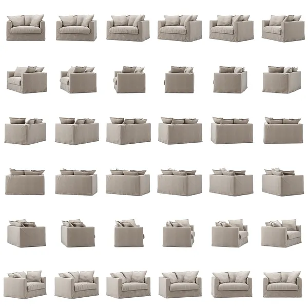 Le Grand Air Love Seat Hør Natural Blonde