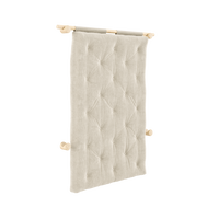 Hooked Madrass Med Beslag 135x200 cm Raw / Ivory