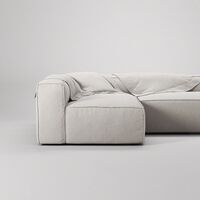 Grand Loungesofa 3-Pers åben ende Højre Moon White