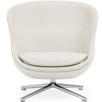 Hyg Fåtölj Låg Med Snurrbas Off-white / Aluminium