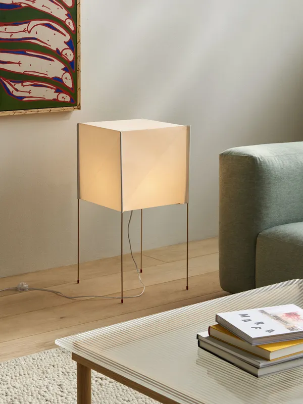 Paper Cube Table Lamp Gulvlampe Hvid