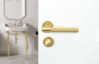 WC Lås Euro Standard Brushed Brass