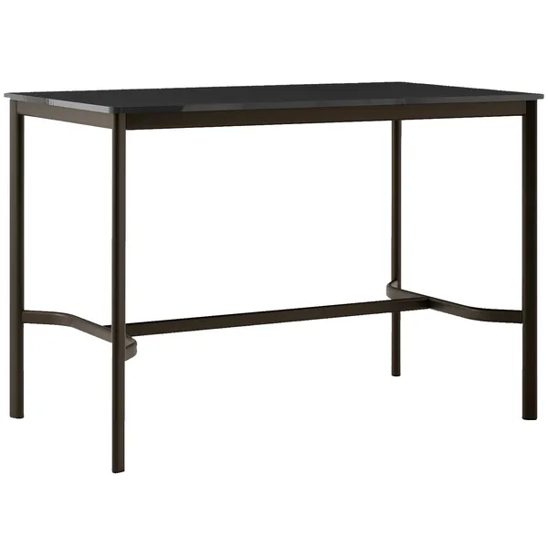 Drip HW112 Barbord 80x140x95 cm Sort Laminat / Bronzefarvet