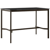 Drip HW112 Barbord 80x140x95 cm Sort Laminat / Bronzefarvet