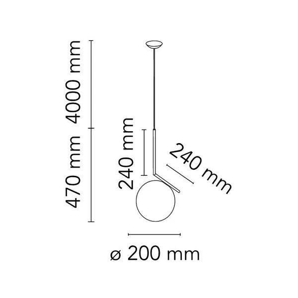 IC Lights S1 Pendel Messing