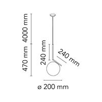 IC Lights S1 Pendel Messing